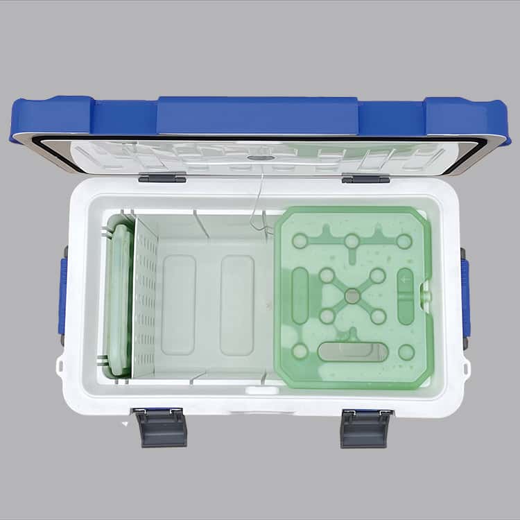 36L拉杆保温箱户外车载冷藏箱PU带轮冷链箱隔板和卡槽冰盒效果-南北川行 36L拉杆保温箱户外车载冷藏箱PU带轮冷链箱隔板和卡槽冰盒效果-南北川行